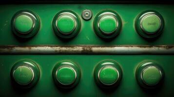 nostalgia green button photo