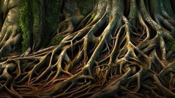 tangled tree abstract photo