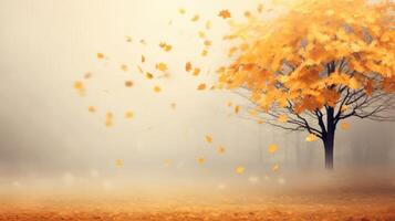 tree falling leaves background photo