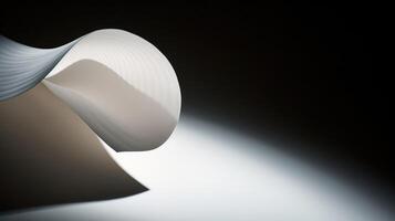 light white page curl photo