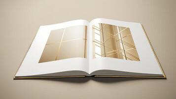 design brochure gold photo