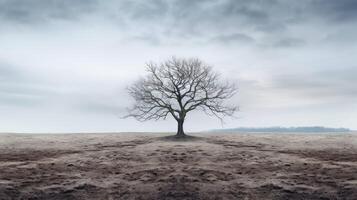 stark barren tree photo