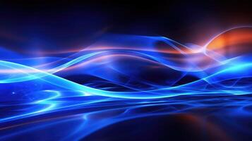 dynamic blue neon background photo
