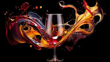 abstract wine canvas photo