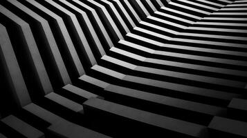 structured black and white abstract lines photo