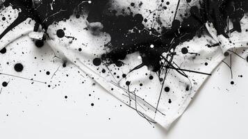 abstract black and white splatter photo