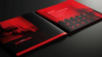 launch red black presentation photo