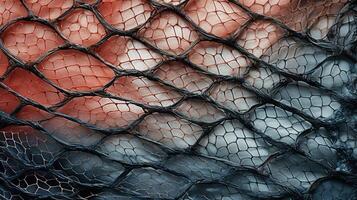 manipulated fishnet texture photo