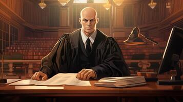 gavel judge desk photo