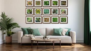 display photos on wall