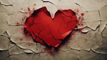 frayed red torn paper photo