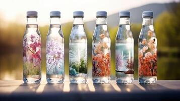 design water bottle label photo