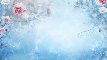 swirls blue valentines background photo
