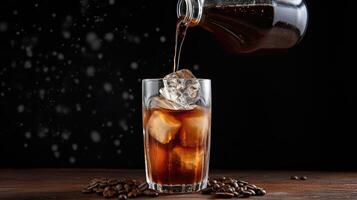 cubes cold brew coffee bottle photo
