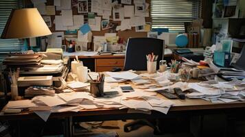 mess office clutter photo