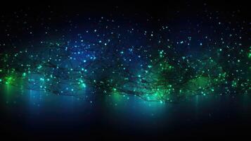 connectivity data blue and green abstract background photo