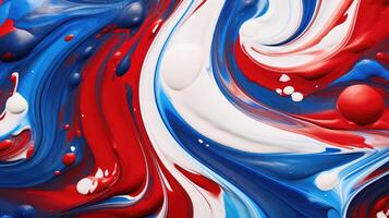 canvas red and blue swirl photo
