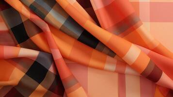 fabric black watch plaid photo