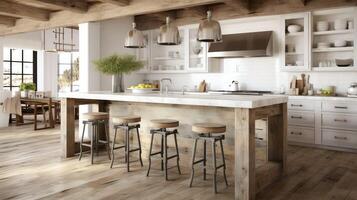 focal rustic white wood photo