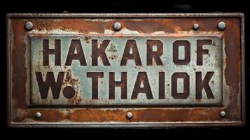 work metal text photo