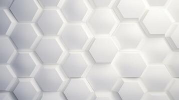 clean white hexagon texture background photo