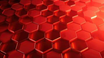 soft red hexagon background photo