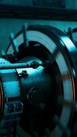 glow of nuclear reactor core powered video