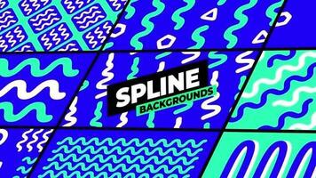 Special Spline Backgrounds motion_graphic