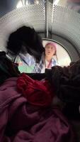 Using a drying machine makes laundry day enjoyable, bringing freshness and convenience home video