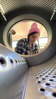 Laundry Day A Fascinating Glimpse Inside a Washing Machine Drum and Its Function video