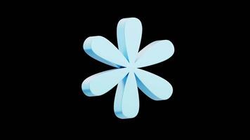 3D Animation of Star Abstract Shape video