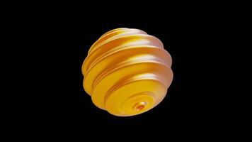 3D Animation of Sliced Ball Abstract Shape video