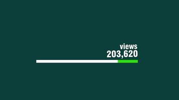 Social Media Views million YouTube views and likes counter with 4K resolution video