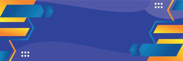 a blue and orange background with a square shape vector