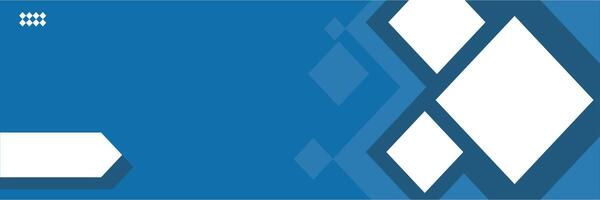 blue background with a white square and a blue button vector
