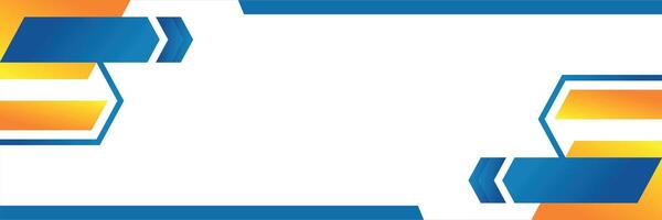 an abstract background with blue and orange shapes vector
