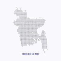 Bangladesh Map Design. Bangladesh map background with horizontal dash pattern. Futuristic BD map shape background for presentation, background, and website. vector