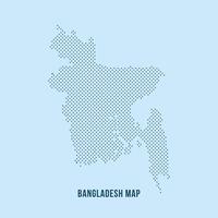 Bangladesh Map Design. Bangladesh map background with dot Squrare pattern. Futuristic BD map shape background for presentation, background, and website. vector