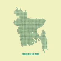 Bangladesh Map Design. Bangladesh map background with dot pattern. Futuristic BD map shape background for presentation, background, and website. vector