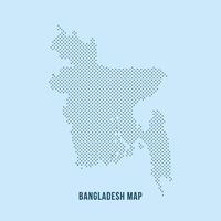 Bangladesh Map Design. Bangladesh map background with dot diamond pattern. Futuristic BD map shape background for presentation, background, and website. vector