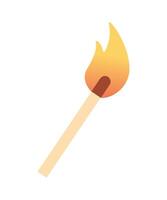 Stylish Animated Matchstick for Visual Projects vector