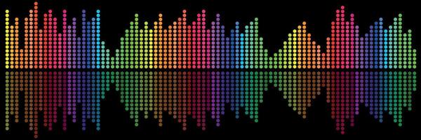Banner equalizer, sound voice, abstract background. vector