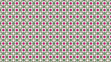 Seamless Vibrant Geometric Pattern With Pink and Green Circular Designs vector