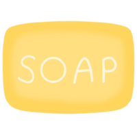 a soap bar with the word soap on it png
