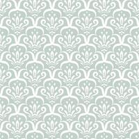 seamless pattern with damask design. Background with stylized floral and scroll elements in elegant manner for textile, wallpaper, wrapping, linen. Classic refined backdrop in oriental style vector