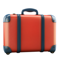 a red suitcase on a transparent background png