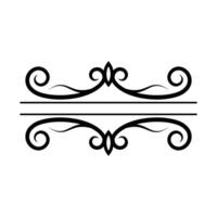 divider frame borders, ornate underline typographical vector