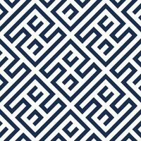 Abstract geometry maze pattern. Blue color seamless labyrinth background. vector