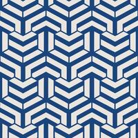 Seamless Geometric Pattern with Interlocking Y-Shapes in Black and White vector