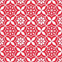 Timeless Monochrome Floral Geometry with Seamless Layout vector